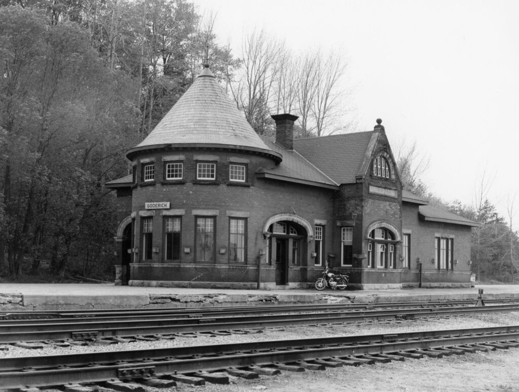 Location of Goderich Station before being moved to current location